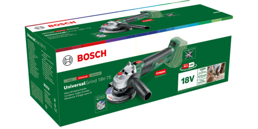 BOSCH UniversalGrind 18V-75 (115 mm) akumulatorska kutna brusilica, solo alat