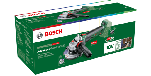 BOSCH AdvancedGrind 18V-80 (125 mm) akumulatorska kutna brusilica, solo alat