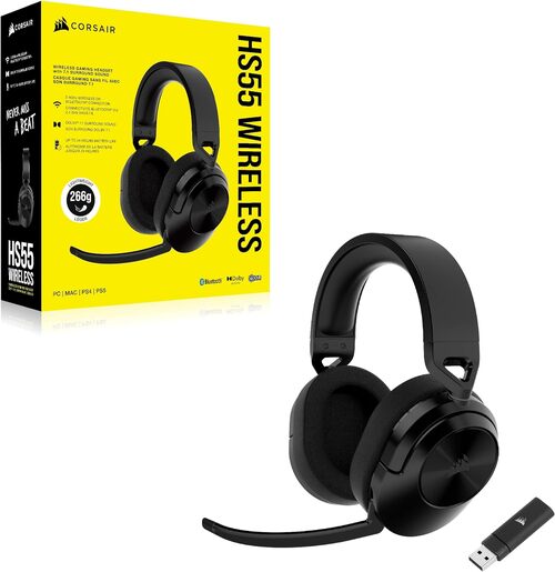 Corsair HS55, bežične gaming slušalice, crne (CA-9011280-EU)