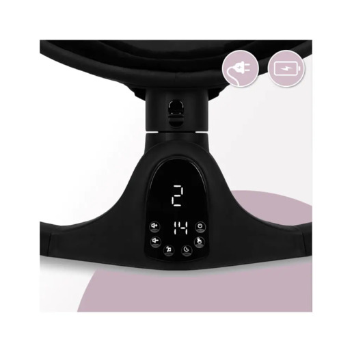 MoMi električna ljuljačka LAMI - KENANI ONYX, crna