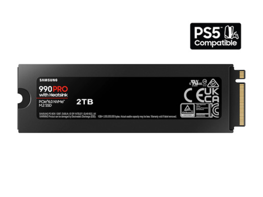 SSD 2TB Samsung 990 PRO with Heatsink M.2 NVMe (MZ-V9P2T0CW)
