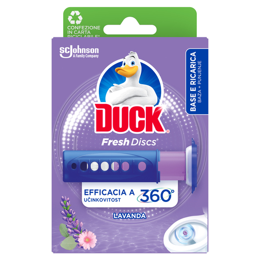 Duck Fresh Discs gel za čišćenje i osvježavanje WC školjke, lavanda, 36 ml