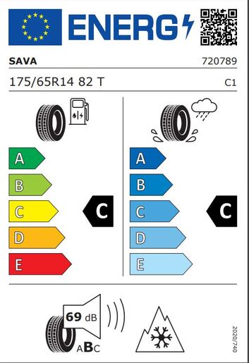 Sava 175/65R14 82T ALL Weather TL, Pot: C, Pri: C, Buka: 69 dB