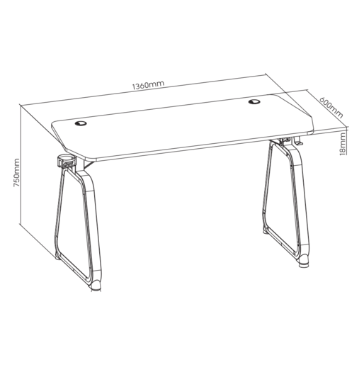 White Shark MEDUSA, gaming stol, crni