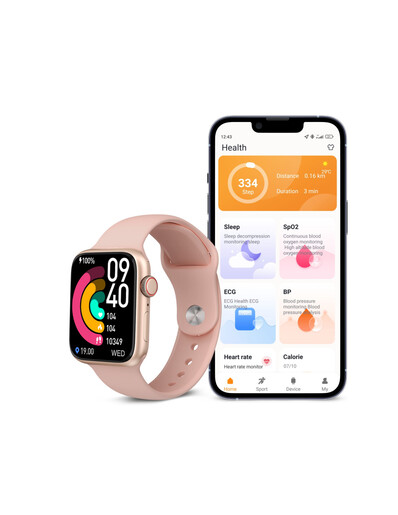 KSIX smartwatch Urban 4 mini rozi, pametni sat