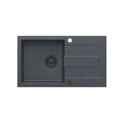 Quadron sudoper CHRISTIAN 111, crna s uzorkom/čisto crna