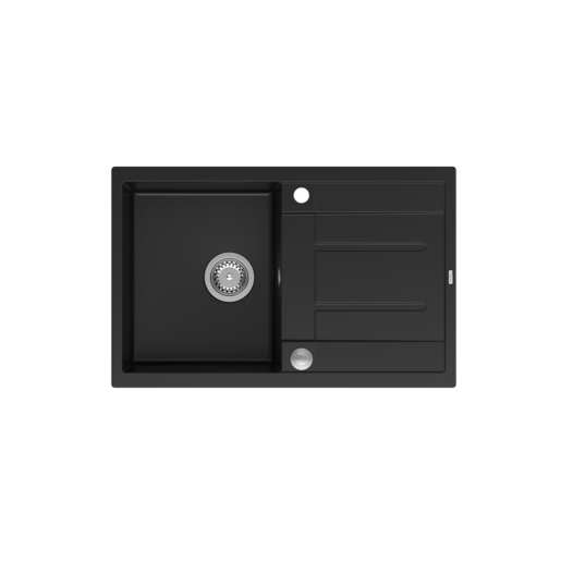 Quadron sudoper MORGAN 111, čisto crna/čelik s daljinskim upravljanjem