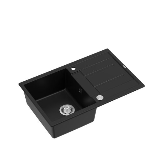 Quadron sudoper MORGAN 111, čisto crna/čelik s daljinskim upravljanjem