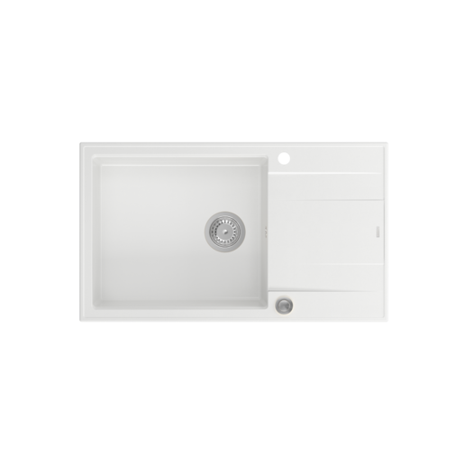 Quadron sudoper EVAN 136 XL, snježno bijela/čelik s daljinskim upravljanjem