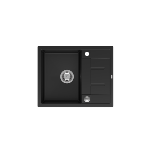 Quadron sudoper MORGAN 116, čisto crna/čelik s daljinskim upravljanjem