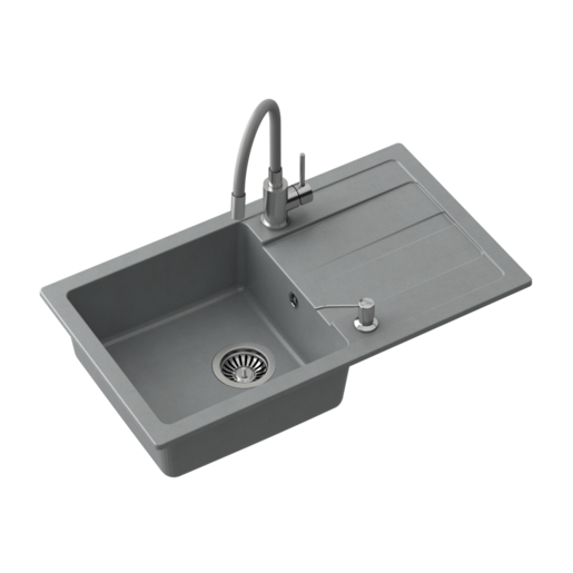 Quadron set READY MAX, srebrno siva