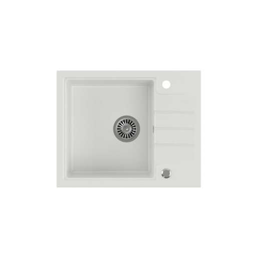 Quadron sudoper PETER 116, snježno bijela/čelik