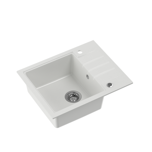 Quadron sudoper PETER 116, snježno bijela/čelik