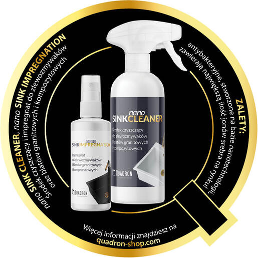 Quadron sudoper PETER 116, snježno bijela/čelik