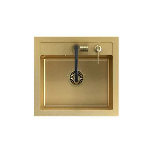 Quadron set ART JOHNNY 110 + nano PVD zlato/zlato + MAGGIE slavina + dozator