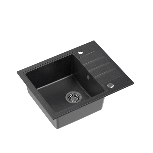 Quadron sudoper PETER 116, crna s uzorkom/čelik