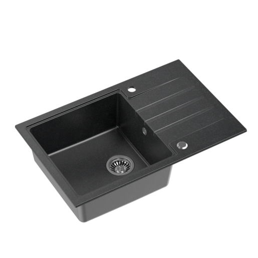 Quadron sudoper PETER 111, crna s uzorkom/čelik