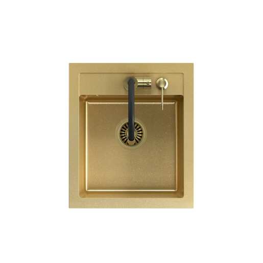 Quadron set ART JOHNNY 100 + nano PVD zlato/zlato + MAGGIE slavina + dozator