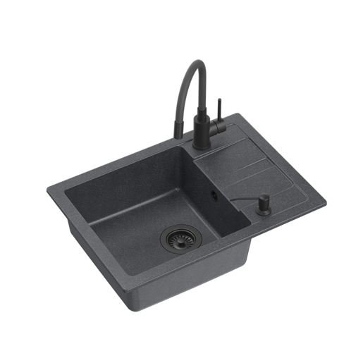 Quadron set READY SMART VERY BLACK, crna s uzorkom