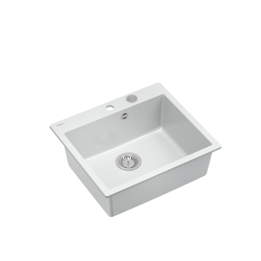 Quadron sudoper MORGAN 110, snježno bijela/čelik s daljinskim upravljanjem