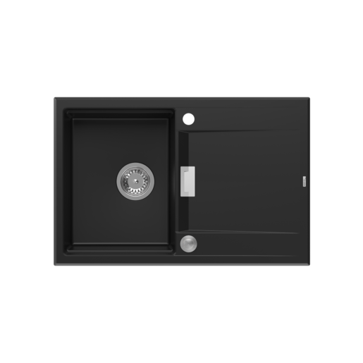 Quadron sudoper OWEN 111, čisto crna/čelik s daljinskim upravljanjem