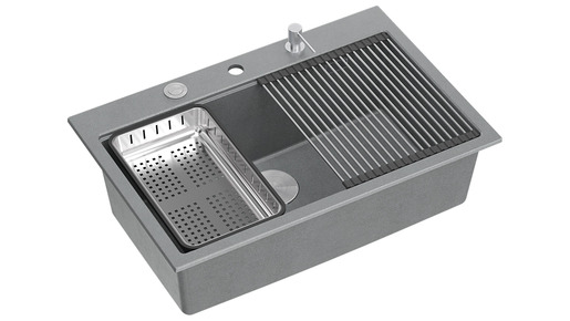 Quadron sudoper MARC WORKSTATION, srebrno siva/čelik s daljinskim upravljanjem