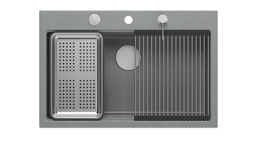 Quadron sudoper MARC WORKSTATION, srebrno siva/čelik s daljinskim upravljanjem