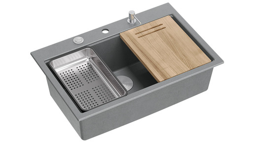 Quadron sudoper MARC WORKSTATION, srebrno siva/čelik s daljinskim upravljanjem