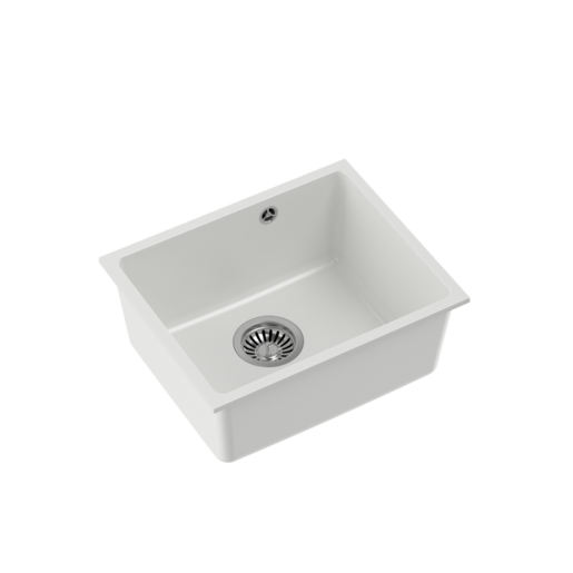 Quadron sudoper ALEC 40, snježno bijela/čelik