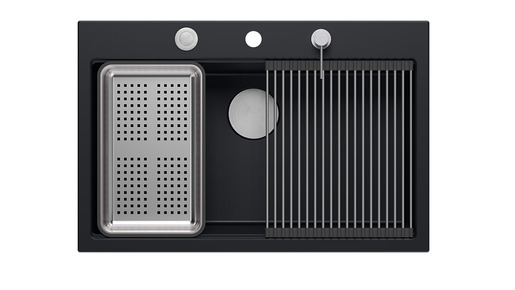 Quadron sudoper MARC WORKSTATION, čisto crna/čelik s daljinskim upravljanjem