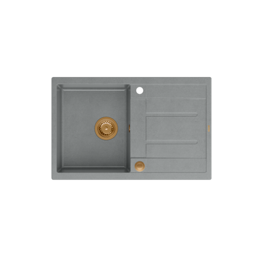 Quadron sudoper MORGAN 111 + nano PVD srebrno siva/bakar s daljinskim upravljanjem