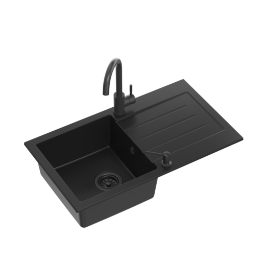 Quadron set JOHNNY 111, čisto crna/čisto crna + KATE SLAVINA + DOZATOR  + ROLLMAT