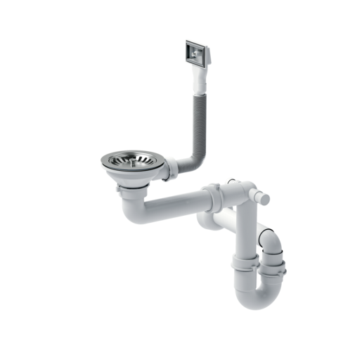 Quadron sudoper PAUL, brušeni čelik