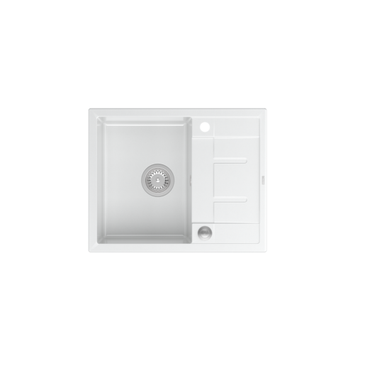 Quadron sudoper MORGAN 116, snježno bijela/čelik s daljinskim upravljanjem