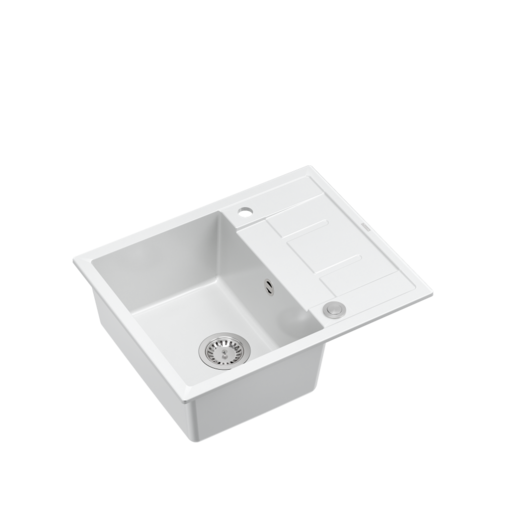 Quadron sudoper MORGAN 116, snježno bijela/čelik s daljinskim upravljanjem