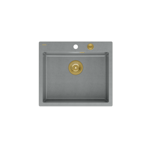 Quadron sudoper MORGAN 110 + nano PVD srebrno siva/zlato s daljinskim upravljanjem