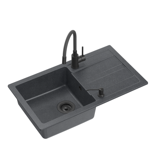 Quadron set READY MAX VERY BLACK, crna s uzorkom