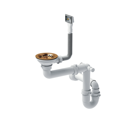 Quadron sudoper PAUL + nano PVD bakar, podugradbeni