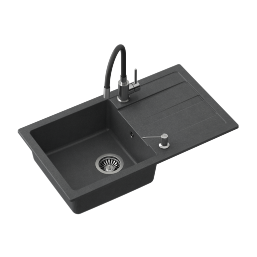 Quadron set READY MAX, crna s uzorkom