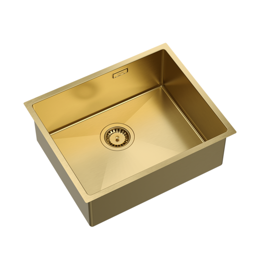 Quadron sudoper ANTHONY + nano PVD zlato, podugradbeni