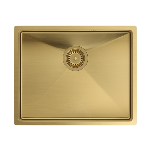 Quadron sudoper ANTHONY + nano PVD zlato, podugradbeni