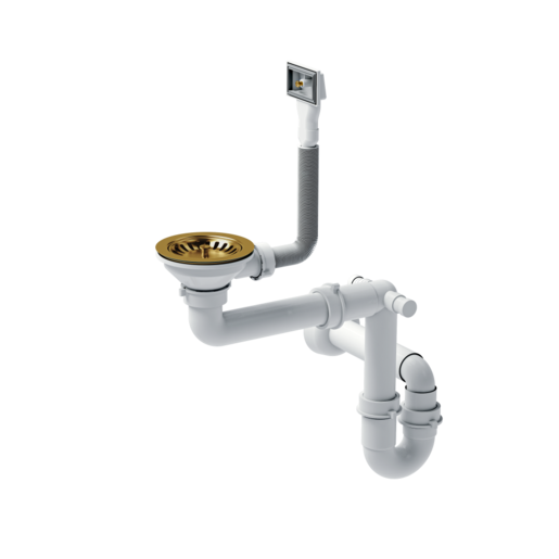 Quadron sudoper ANTHONY + nano PVD zlato, podugradbeni