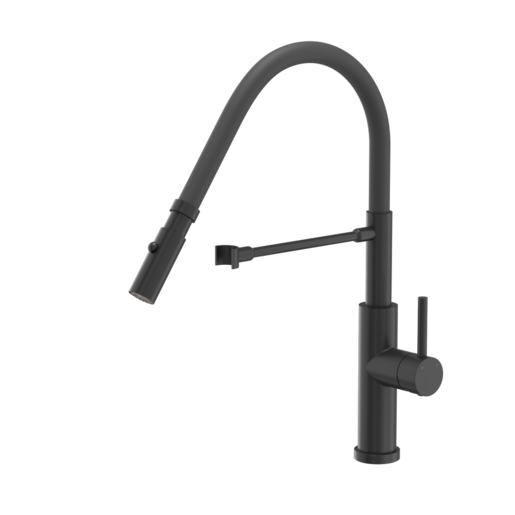 Quadron slavina ANDY, čisto crna/crna cijev