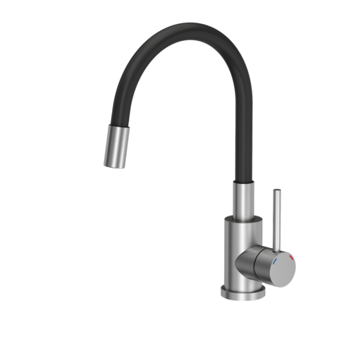 Quadron slavina MAGGIE, čelik/crna cijev