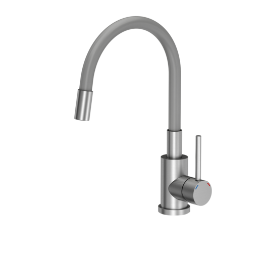 Quadron slavina MAGGIE, čelik/siva cijev