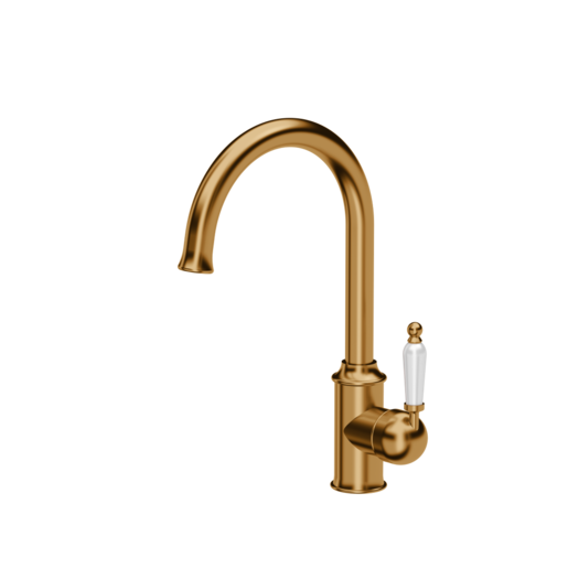 Quadron slavina RACHEL, nano PVD bakar/snježno bijela ručica