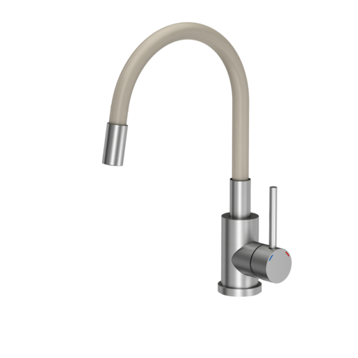 Quadron slavina MAGGIE, čelik/bež cijev