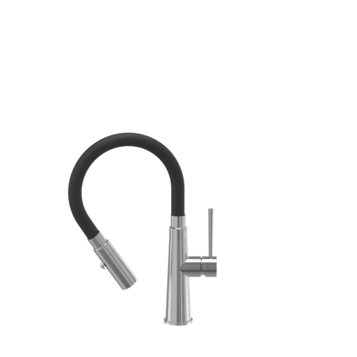 Quadron slavina GINA, čelik/crna cijev