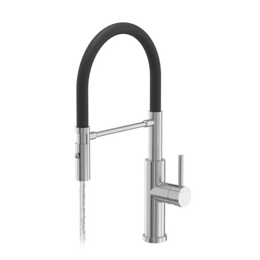 Quadron slavina ANDY, čelik/crna cijev