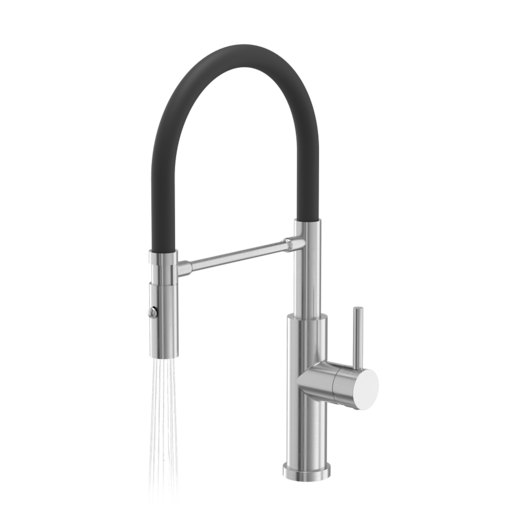 Quadron slavina ANDY, čelik/crna cijev